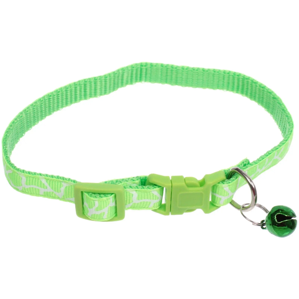 Ошейник с колокольчиком 1*19-32см «Zoo City-Саванна» микс цветов (минивложение 12шт)