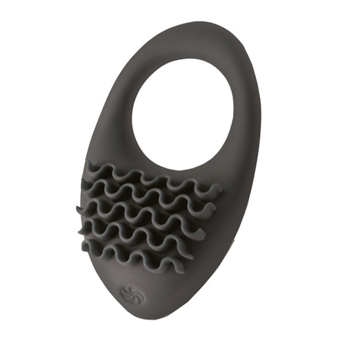 Черное перезаряжаемое эрекционное виброкольцо 3см Lola Games Pure Passion Stellar Black 1501-01lola