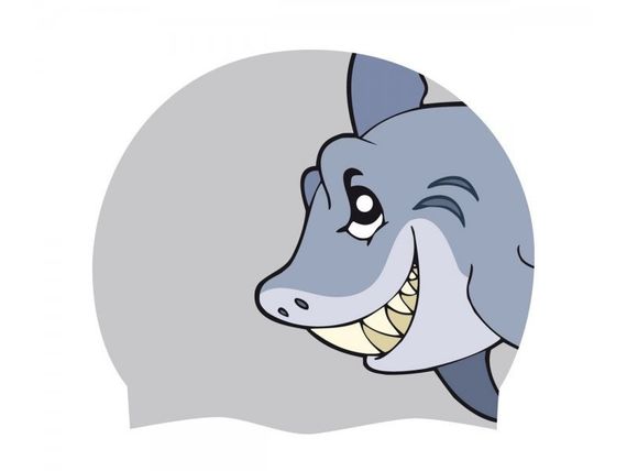 Шапочка Cressi CAP JR детская силиконовая, цвета в ассортименте с картинками (синяя)