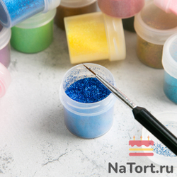 Блестки декоративные «Светло-синий» 10 гр