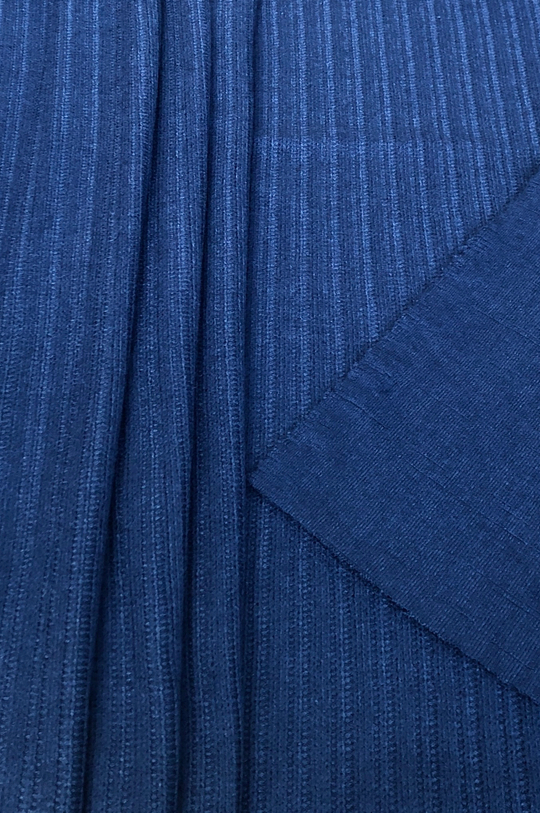 Трикотаж рубчик, синий, вискоза ORCHID