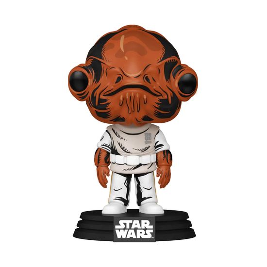 Фигурка Funko POP! Bobble Star Wars Admiral Ackbar (Retro) (Exc) (771) 85342 / Фигурка Фанко ПОП! по мотивам вселенной "Звездные войны", Адмирал Акбар