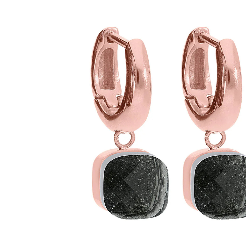 Серьги Qudo Firenze smoked topaz 300144 BR/RG