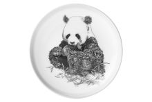 Фарфоровая тарелка Большая панда MW637-DX0528, 20 см, белый/декор