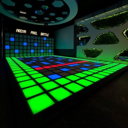 Интерактивный светодиодный пол «Арена Pixel battle» 364шт максимальная комплектация 33 кв. м.