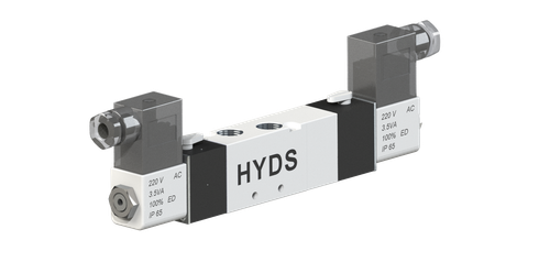 4V330C-10 AC220V Пневмораспределитель 5/3C, G3/8, AC 220В