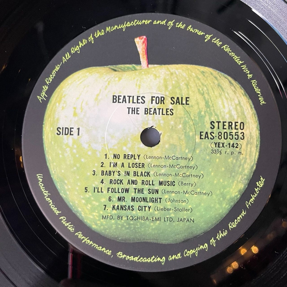 Винтажная виниловая пластинка LP The Beatles For Sa le (Japan 1976) (Obi) Eight Days A Week