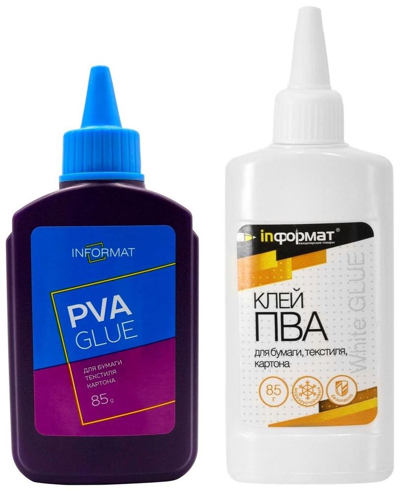 Клей ПВА 85мл. с дозатор. универсальный (INFORMAT)