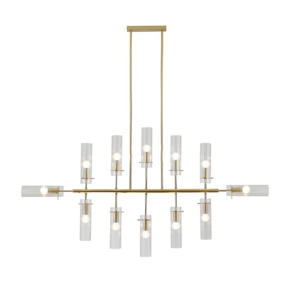 Подвесная люстра Indigo Saetta 11053/12R Gold V000565