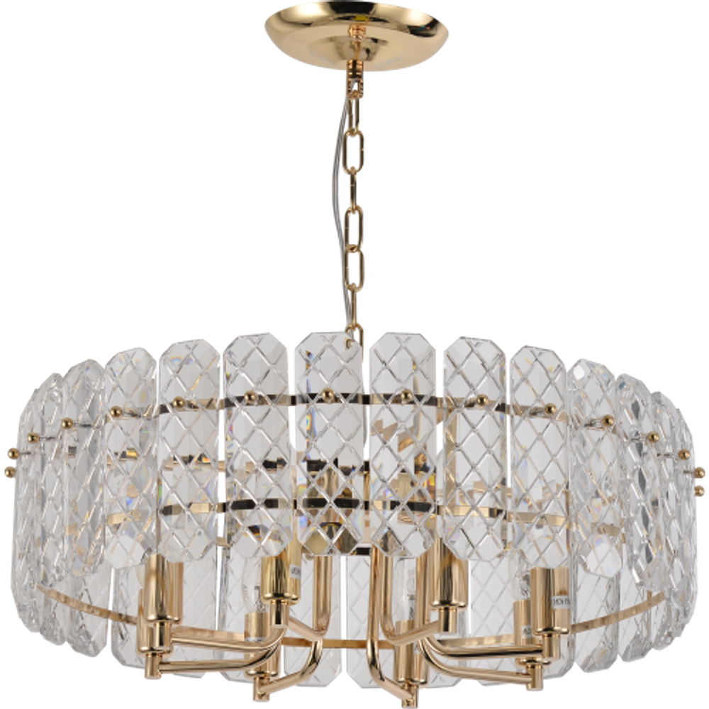 Люстра Rivoli Sylvia 1049-308 8 х Е14 40 Вт хрусталь | Rivoli