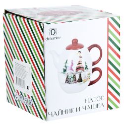 Набор 2пр: чайник v=400мл и чашка v=360мл " " (керамика)