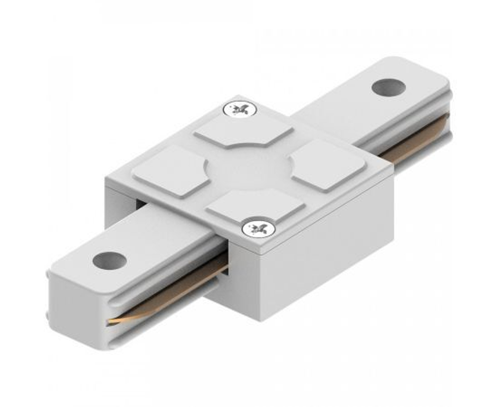 LD1006 коннектор прямой для шинопровода, белый для CAB1005, 41734