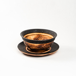 Набор деревянных тарелок из дерева сибирский кедр - 2 шт. TN76