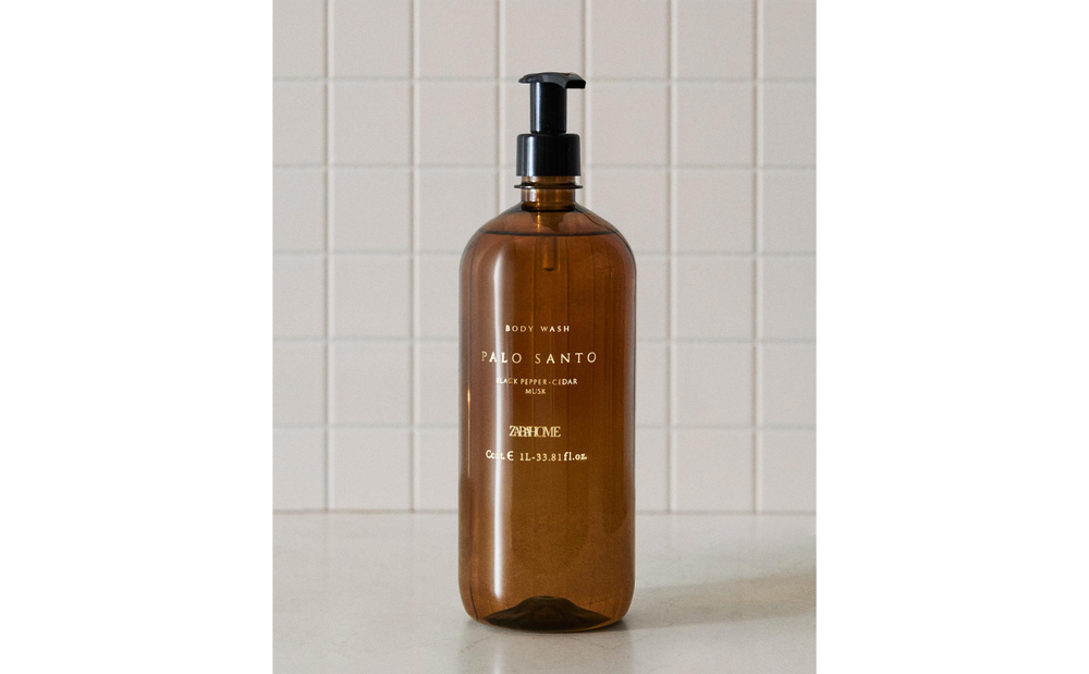 Zara Home Гель для душа Palo Santo 1000 мл парфюмированный, для тела, аромат восточный древесный