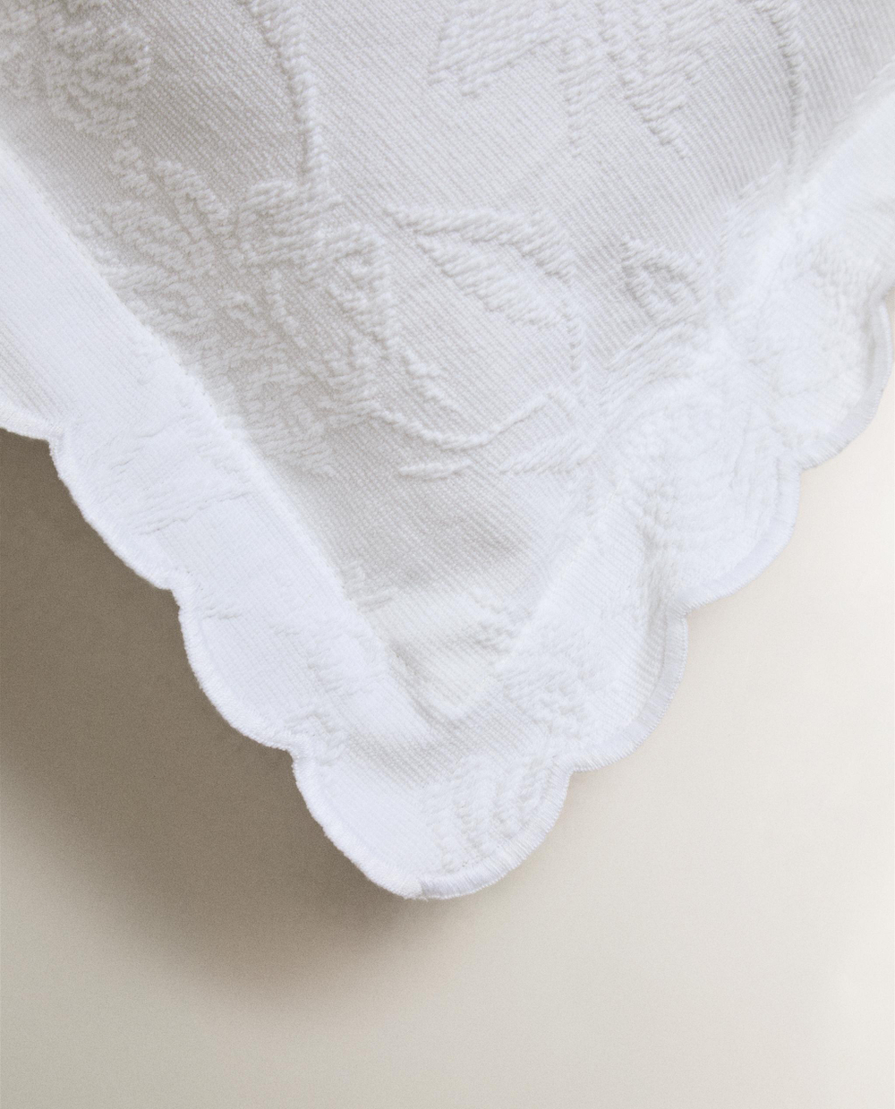 Zara Home наволочка декоративная из хлопка, белый, 50x50 см · 5163/007