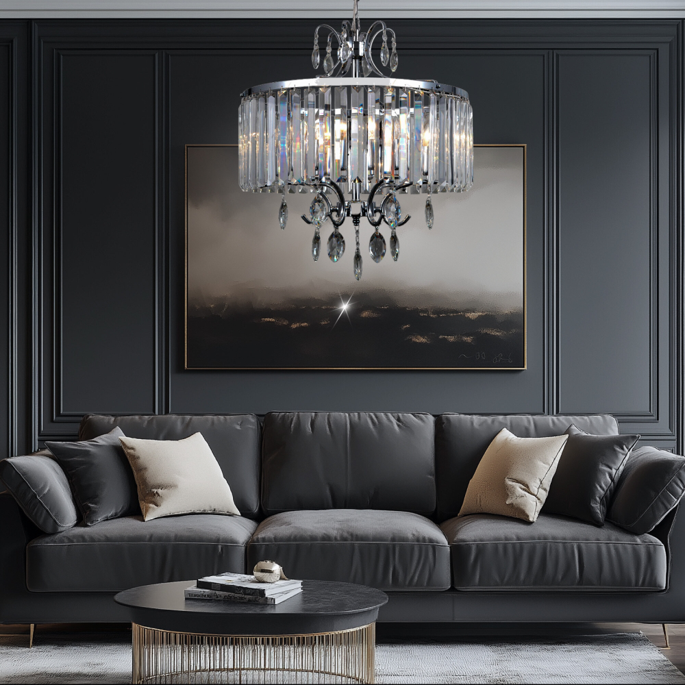 Citilux Инга CL335161 Люстра подвесная хрустальная Хром