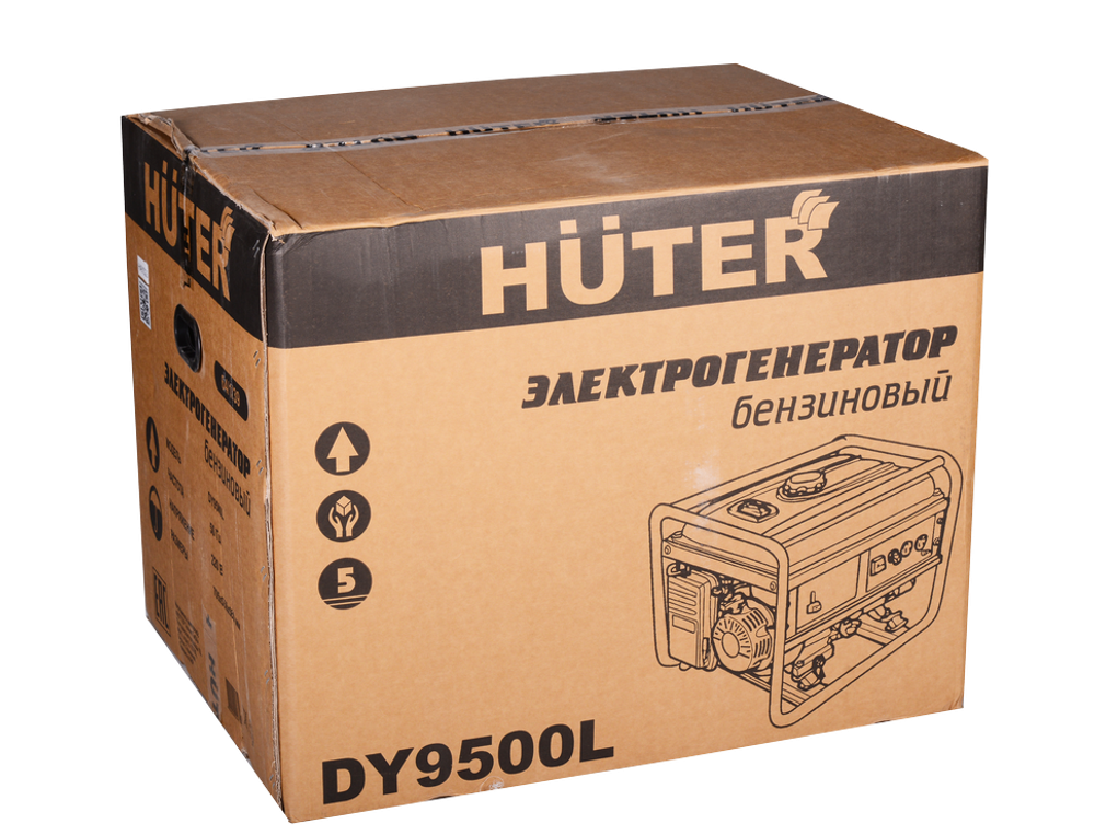 Портативный бензогенератор HUTER DY9500L - [7,5 кВт / 220V]