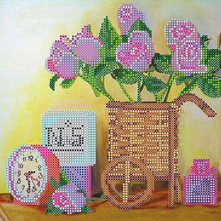 Схема для вышивки бисером на натуральном художественном холсте "Будуар" (Основная)
