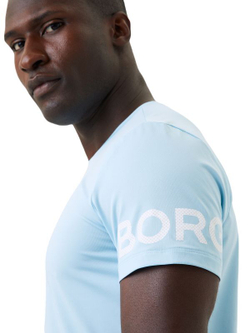 Футболка мужская теннисная Björn Borg T-shirt - crystal blue