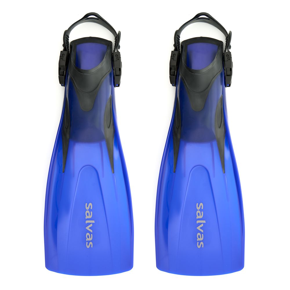Ласты для плавания SALVAS Hazard Plus Fin BA160MLBBSTS, размер M/L, синие
