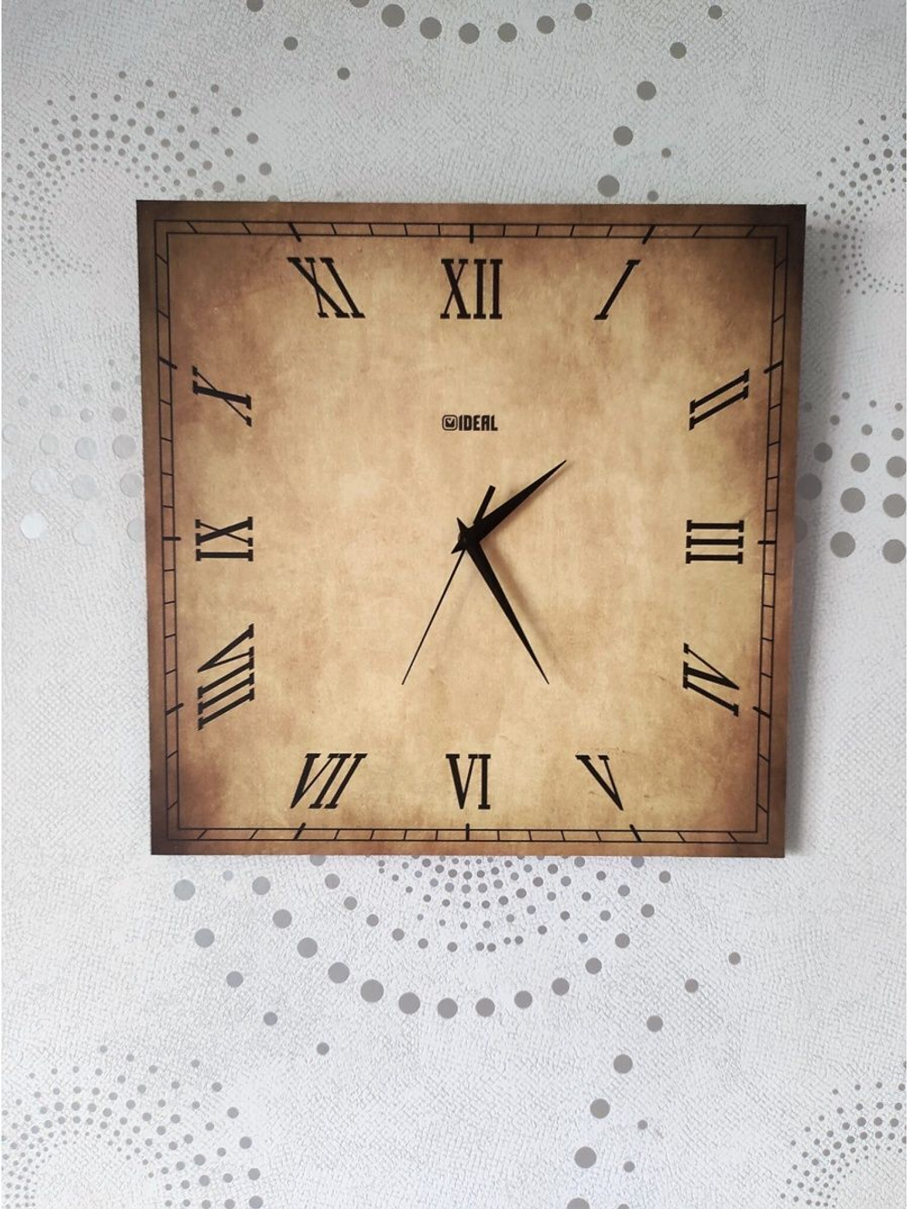 большие деревянные часы из МДФ mdr340 d420