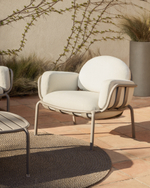 Уличное кресло Joncols из алюминия цвета таупе