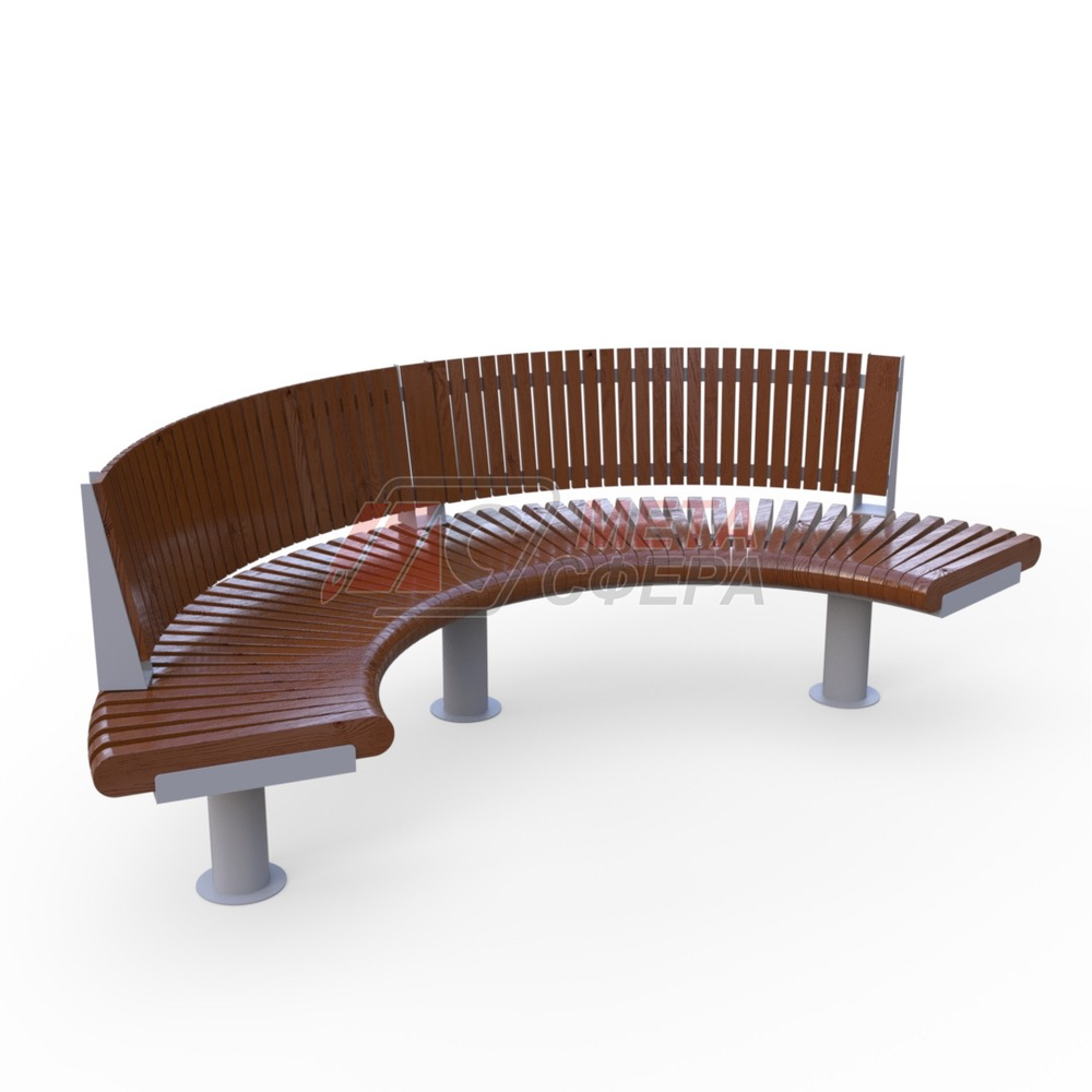 Скамейка Rail Road 01 внутренний радиус