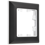 Рамка 1-м BRITE РУ-1-Бр хром/черн. IEK BR-M12-12-2-K23