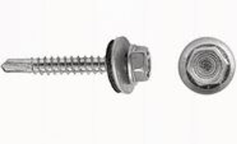 Саморез кровельный // сверло // 4,8х35 мм // 4 шт / уп