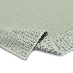 Коврик для ванной с фактурным бортиком мятного цвета из коллекции Essential, 50x80 см