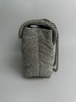 Сумка Saint Laurent Loulou Small crystal shoulder bag