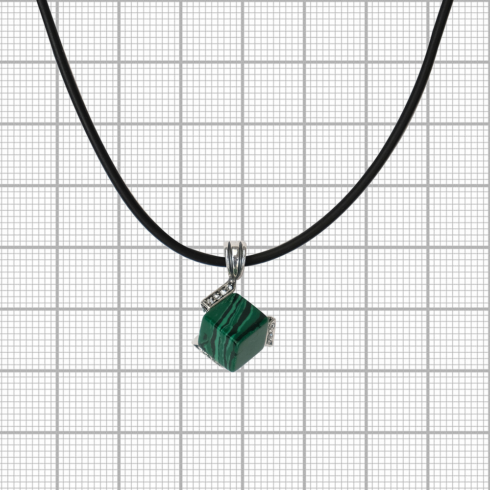 "Памир" подвеска в серебряном покрытии из коллекции "Леди" от Jenavi  с замком карабин