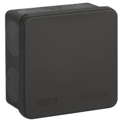 Распаячная коробка ЭРА KOR-100-100-50-9g-2MP-B двухкомпонентная HF стойкая к УФ 100х100х50мм черная прямой монтаж IP67