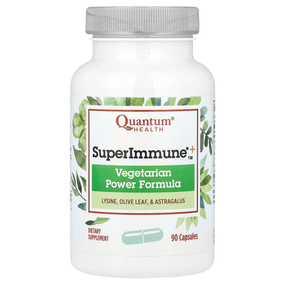 Quantum Health, SuperImmune ™ +, вегетарианская формула силы, 90 капсул