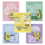 Тетрадь 18 л. BRAUBERG клетка, обложка картон, "ПЛЮШЕВЫЙ АВОКАДО", 106477, 5шт