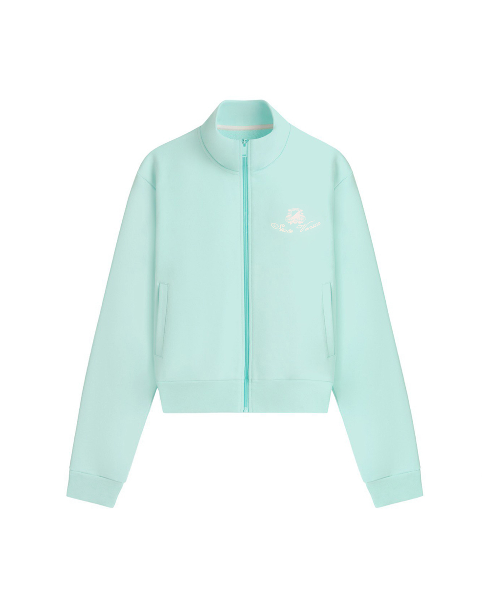 Жакет на молнии классического прямого кроя