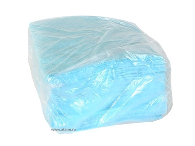 Салфетки 24*24см 50 листов 1-слойные голубые