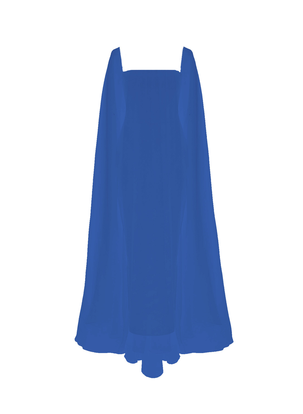 Платье макси корсетное из крепа и шифона