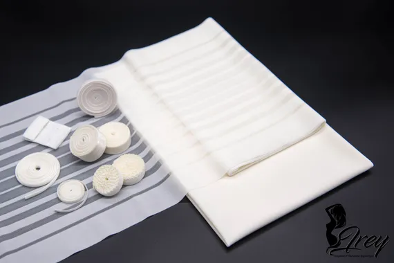 03-49 Кружево-сетка 24 см, айвори 004