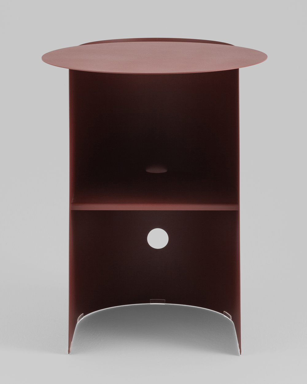 Журнальный столик Floire металл бордовый