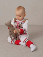 Вязаный комбинезон для новорожденных и малышей на молнии