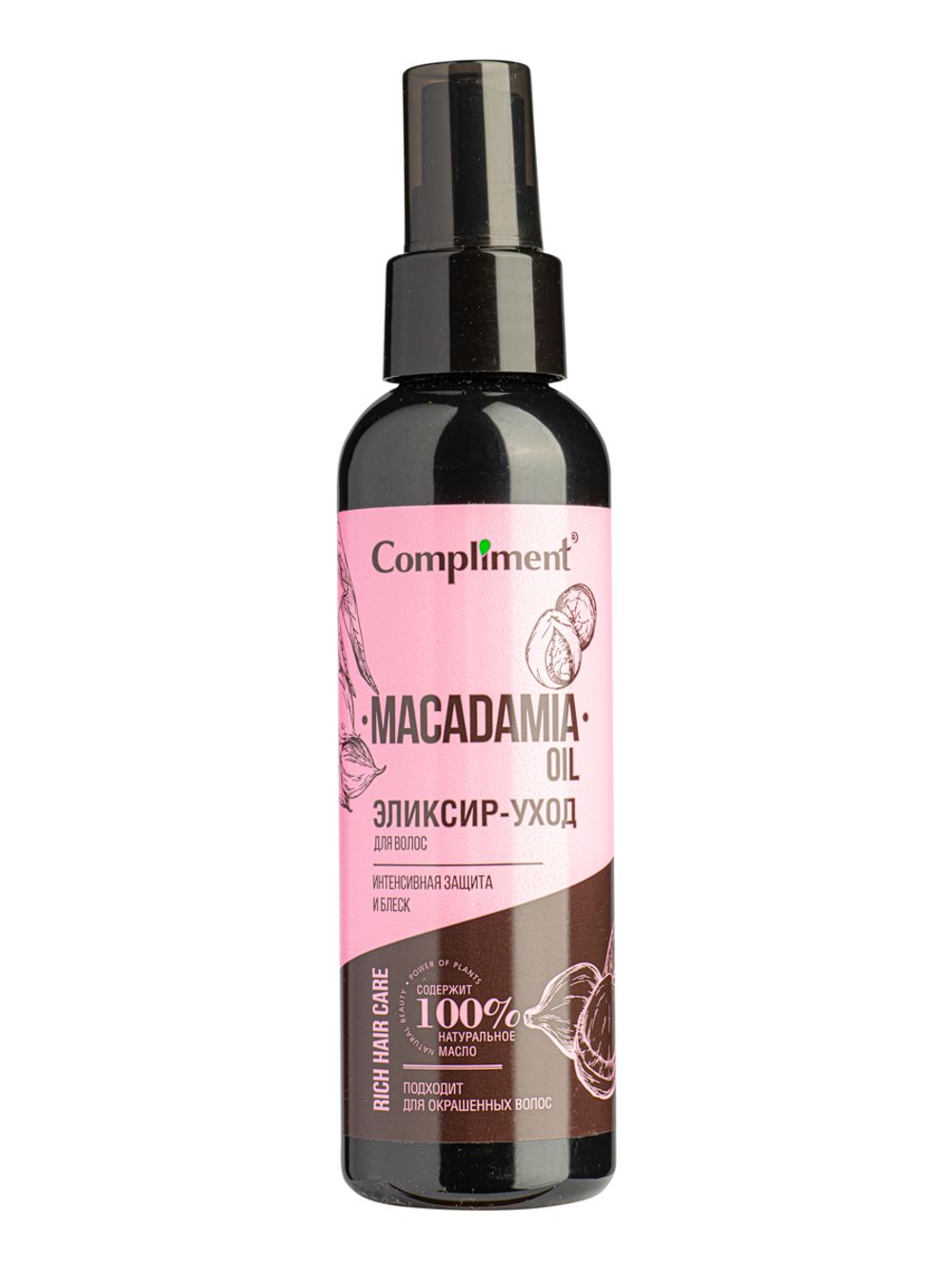 Compliment Rich Hair Care Эликсир-уход для волос Интенсивная защита и блеск MACADAMIA OIL