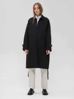 Плащ FOS Средней длины Женский Черный