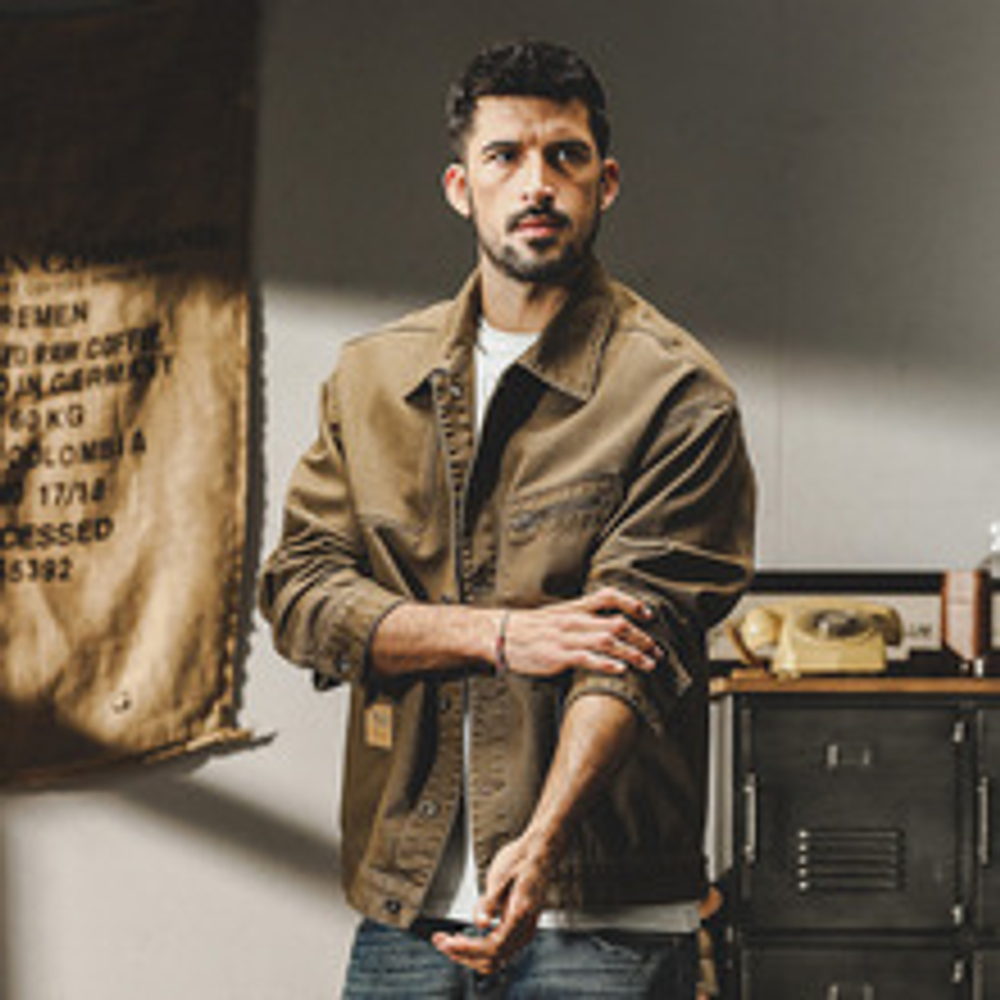 Мужская рабочая куртка винтажного стиля американского производства, весом 365 г, весенне-осенняя модная модель, свободного кроя, стильная повседневная куртка для охоты.