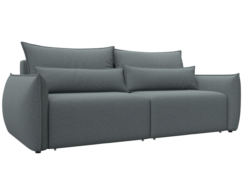 Диван прямой Лига-051 НПБ РОГОЖКА Амур 07 серый