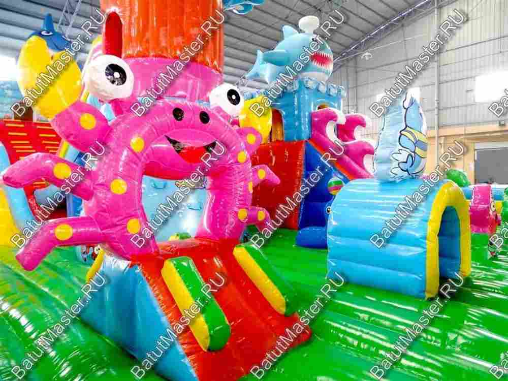 Коммерческий надувной батут "На морском дне" 18*10*7 м