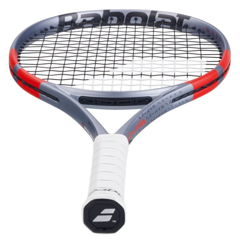 Теннисная ракетка Babolat Pure Strike 100 16/19 4-gen - grey/fluo strike + струны
