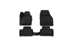 Коврики Standard, 3D в салон LAND ROVER Freelander 2, 2013- , 4 шт. (полиуретан, чёрные) Element.NLC.3D.28.15.210