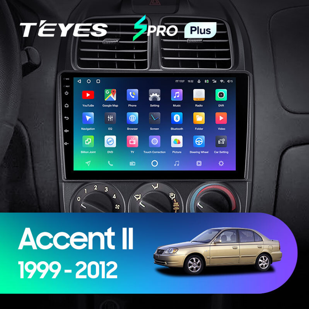 Teyes SPRO Plus 9" для Hyundai Accent II 1999-2012