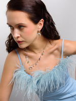 Колье "Rainbow Moon Cascade" Silver